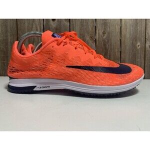 NIKE STREAK LT FLAT BRIGHT MANGO-BLACKENED BLUE MENS SHOE SZ 10 TRACK AND FIELD